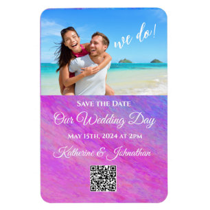 Imán Save the Date Photo Boda Magnet-Stardust Sea-
