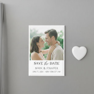 Imán Save The Date Wedding Photo Magnets Retro Wedding 