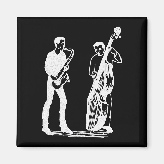 Imán saxo y oscuro de trasero (Frente)