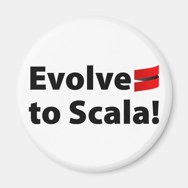 Imán Scala, logotipo Evolve (Frente)