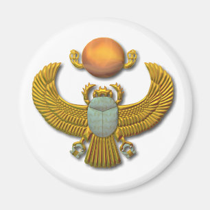 Imán Scarab sagrado egipcio antiguo - Oro