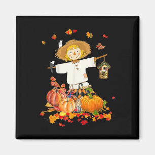 Imán Scarecrow Otoño Hola Caída Calabaza Acción de Grac