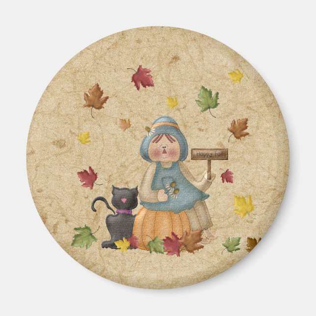 Imán Scarecrow y su gato negro (Frente)