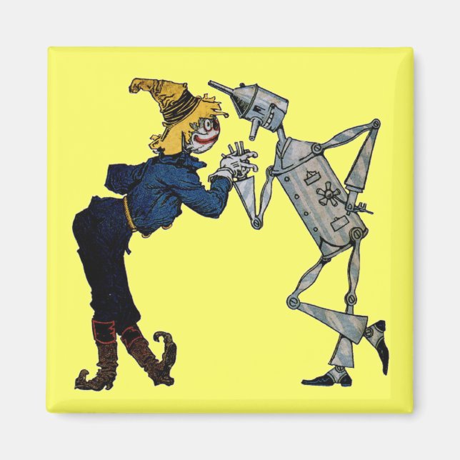 Imán Scarecrow y Tin Man Magnet (Frente)