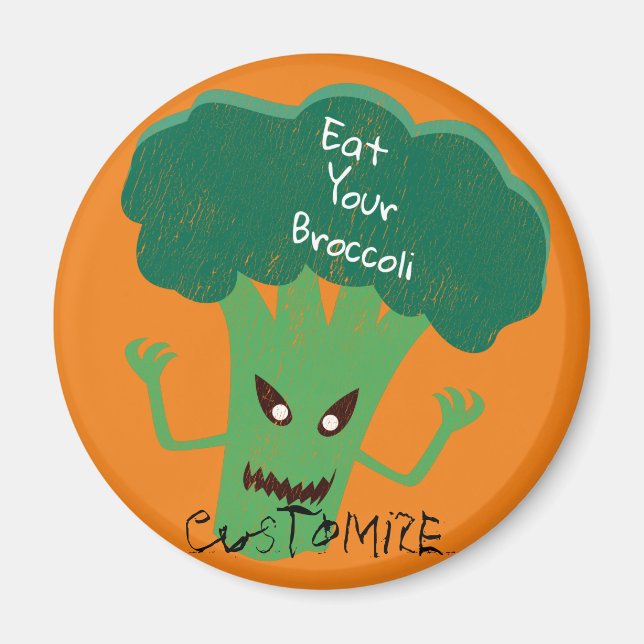 Imán Scary Broccoli Thunder_Cove (Frente)
