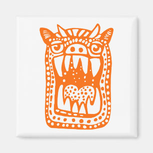 Imán Scary Monster - Naranja