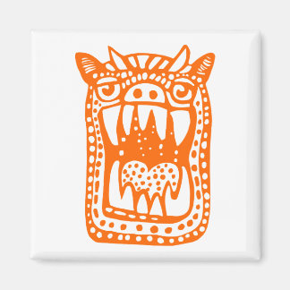 Imán Scary Monster - Naranja