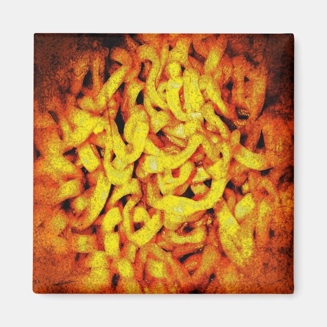 Imán Scary Naranja Ramen (Frente)