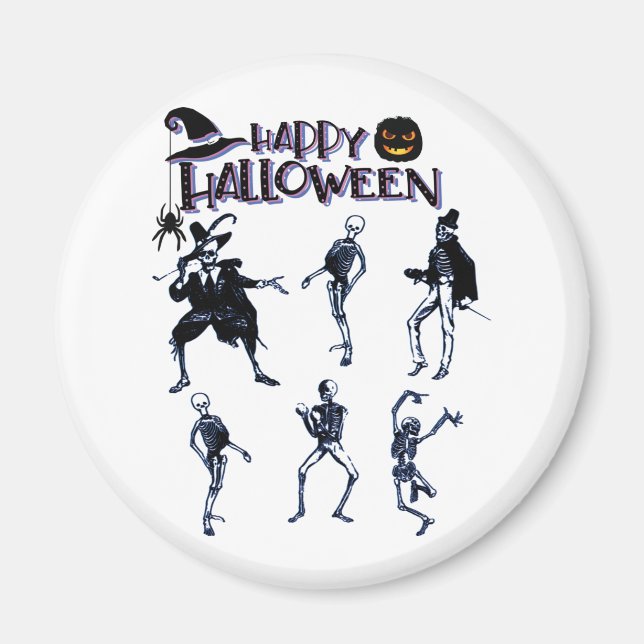 Imán Scary Skeletons Fiesta (Frente)