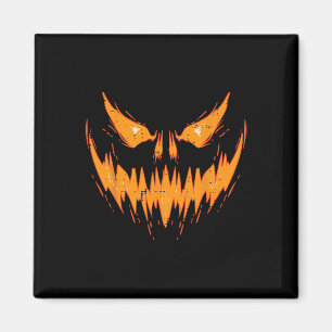 Imán Scary Spooky Jack O Lantern Face Pumpkin Halloween