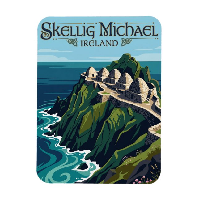 Imán Sceilg Mhichíl Irlanda (Vertical)