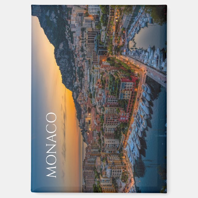 Imán Scenic Monaco Souvenir Fridge Magnet Memento (Anverso)