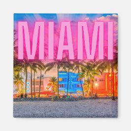Imán Scenic Neon Miami Waterfront