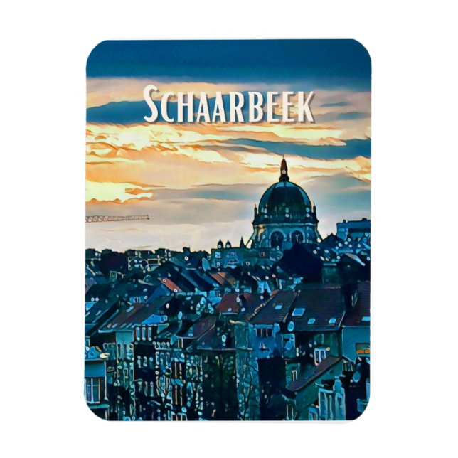 Imán Schaerbeek Belgique Photo Vintage (Vertical)