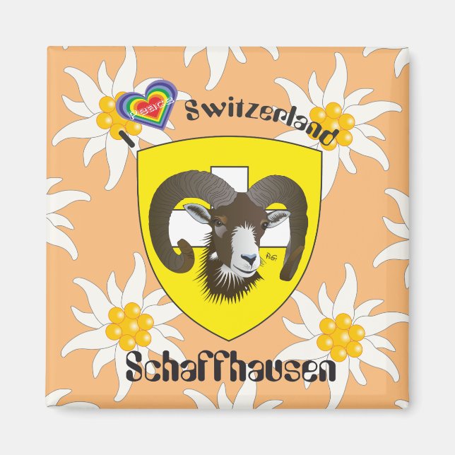 Imán Schaffhausen - Schweiz - Suisse - Svizzera Magnet (Frente)