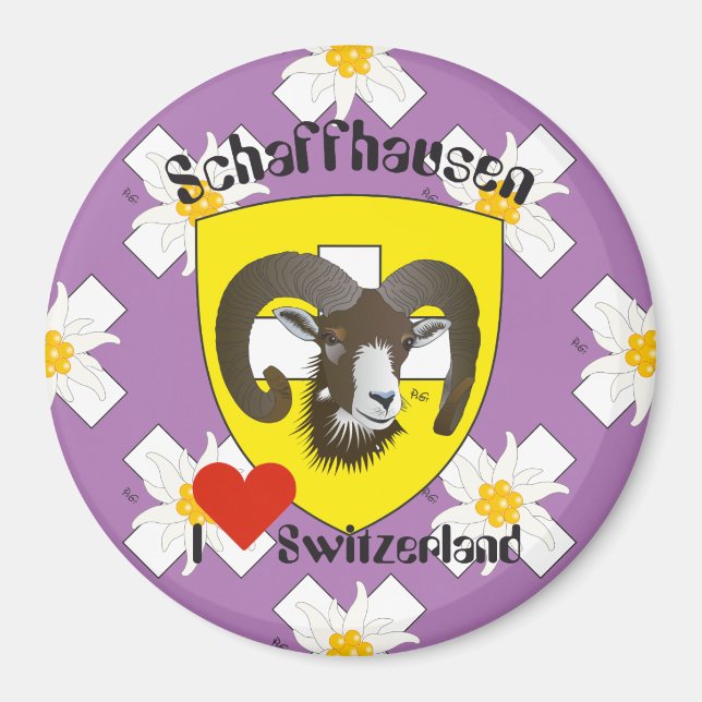 Imán Schaffhausen - Schweiz - Suisse - Svizzera Magnet (Frente)