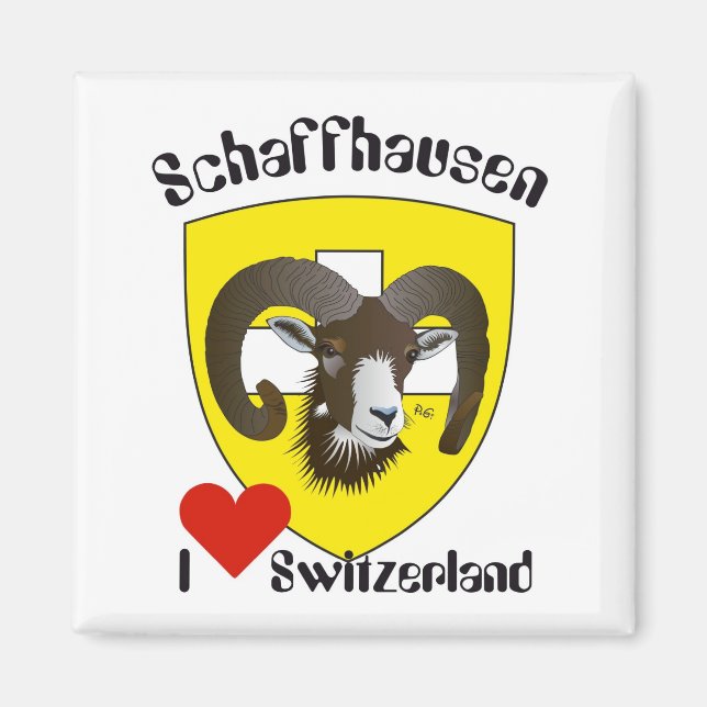 Imán Schaffhausen Schweiz Suisse Svizzera Magnet (Frente)