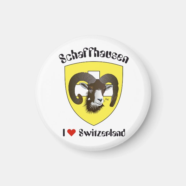 Imán Schaffhausen Schweiz Suisse Svizzerland Magnet (Frente)