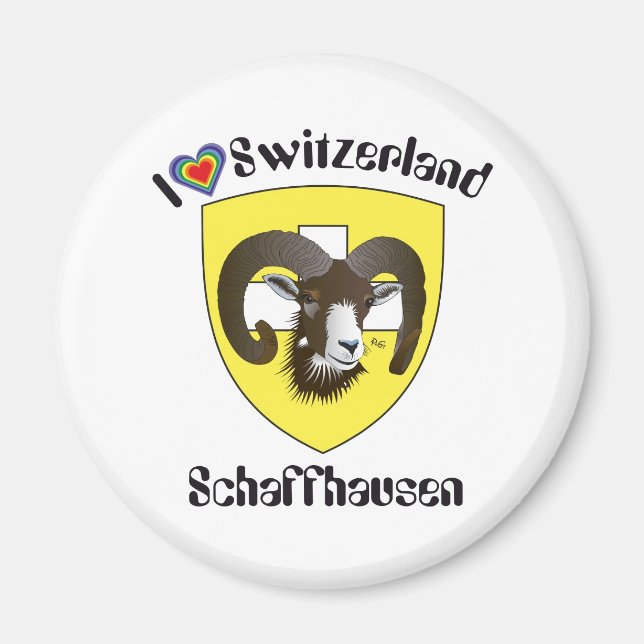Imán Schaffhausen Schweiz Suisse Svizzerland Magnet (Frente)