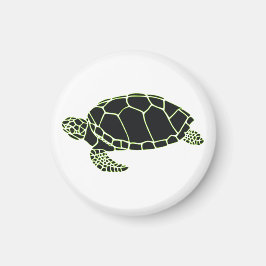 Imán Schildkröte grün schwarz