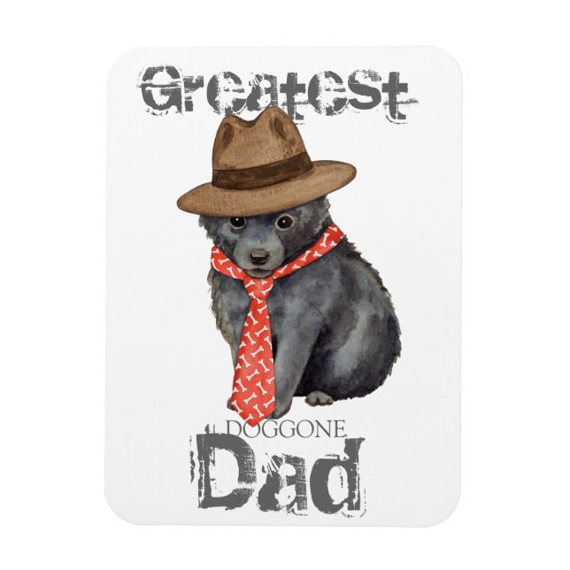 Imán Schipperke Dad (Vertical)
