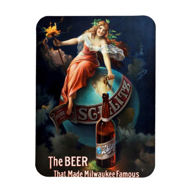 Imán Schlitz Beer Magnet (Vertical)