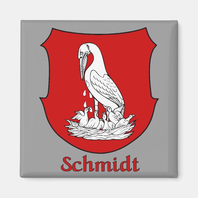 Imán Schmidt Family Shield Magnet (Frente)