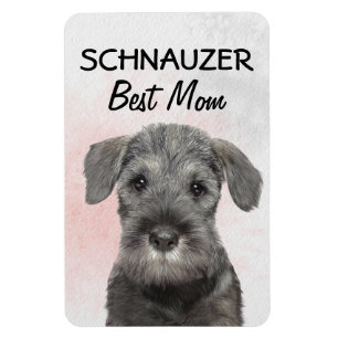 Imán Schnauzer Best Mom Magnet