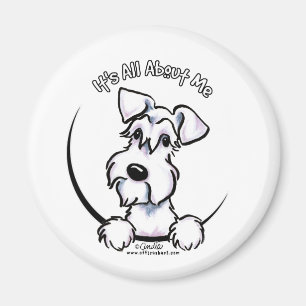 Imán Schnauzer blanco IAAM