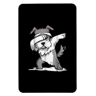 Imán Schnauzer Cute Dabbing Funny Dab Dance Gift
