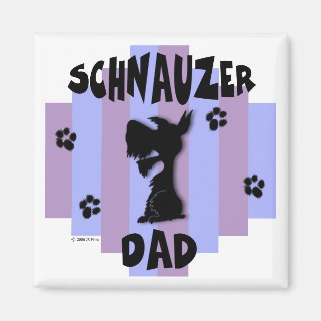 Imán Schnauzer Dad Magnet (Frente)