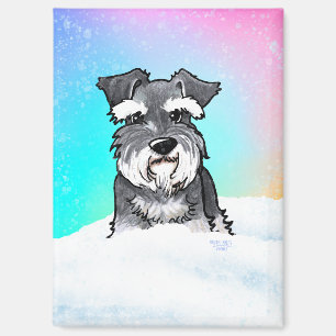 Imán Schnauzer de invierno