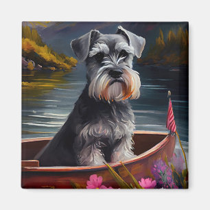 Imán Schnauzer en una paleta: Una aventura escénica