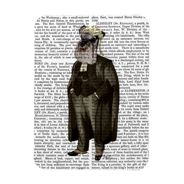 Imán Schnauzer Lawyer (Vertical)
