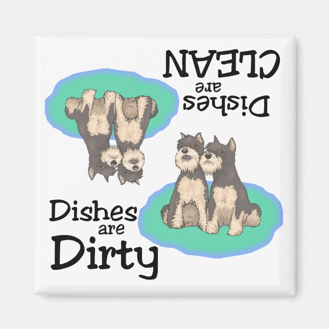 Imán Schnauzer Lovers Dishlava Magnet (Frente)