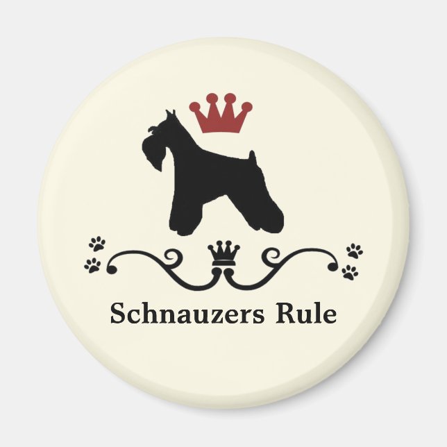 Imán Schnauzer Rule Magnet (Frente)