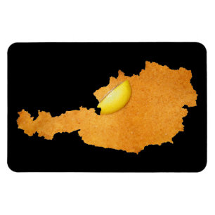 Imán Schnitzel vienés - Mapa De Austria
