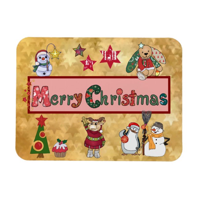 Imán Schöne Weihnachten (Horizontal)