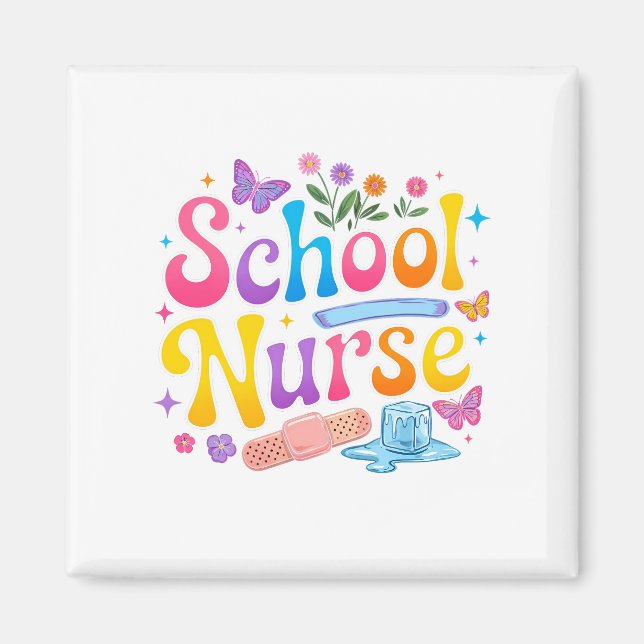 Imán School Nurse Magnet (Frente)