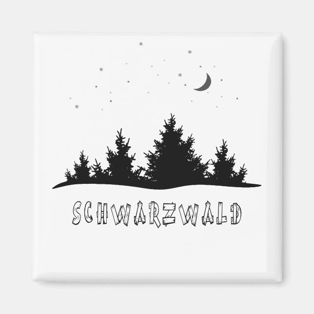 Imán schwarzwald - Selva negra de Alemania (Frente)