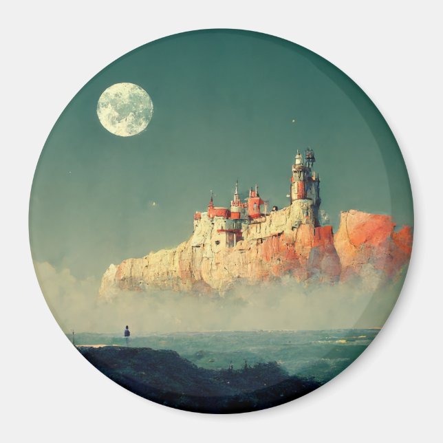 Imán Sci-Fi De La Ciudadela En El Extranjero (Frente)