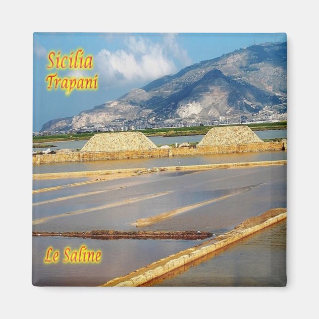 Imán SCL058 TRAPANI - Le Saline - Sicilia - Fridge (Frente)