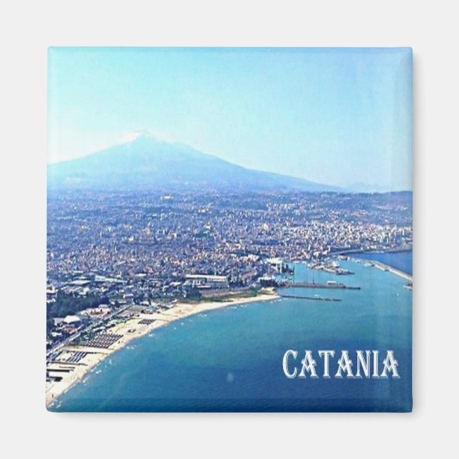 Imán SCL086 CATANIA - Etna - Sicilia - Fridge (Frente)