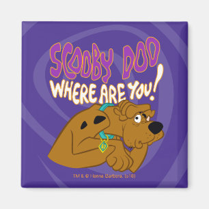 Imán Scooby-Doo asustado