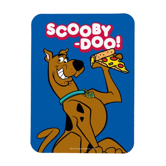 Imán Scooby-Doo Con Pizza Slice (Vertical)