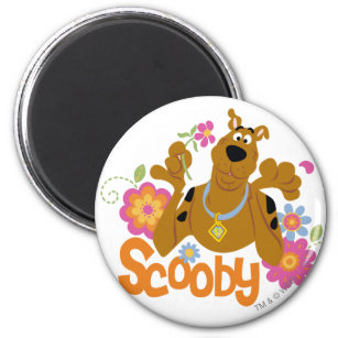 Imán Scooby-Doo En Flores