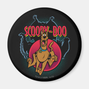 Imán Scooby-Doo que corre de los fantasmas gráficos
