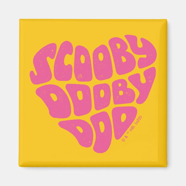 Imán Scooby Dooby Doo Heart (Frente)