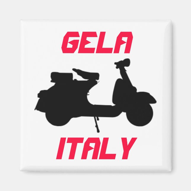 Imán Scooter, Gela, Italia (Frente)