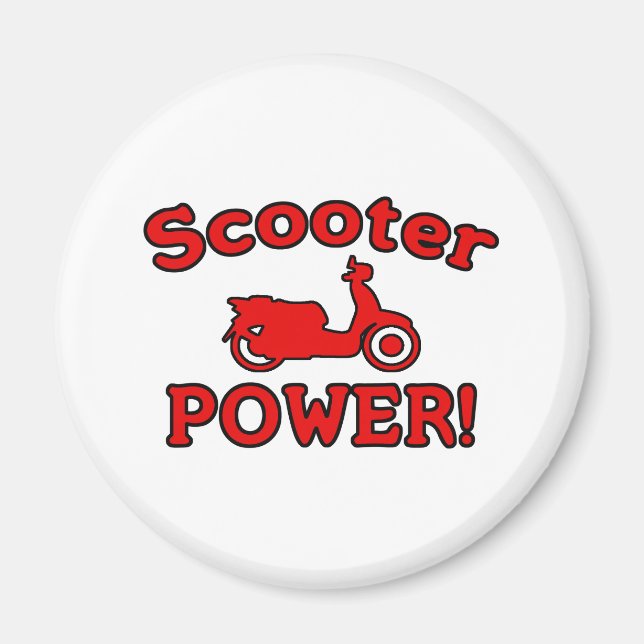 Imán ¡Scooter POWER! (Frente)